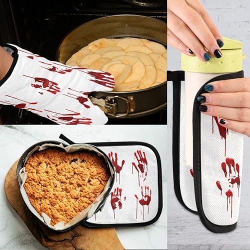 Fygkptb Halloween Bloody Hand Prints Set