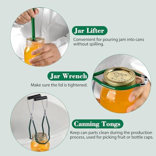 215 Quart Stainless Steel Canning PotKit for Beginners with 7 Tools Set