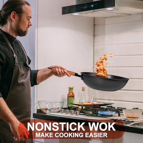 Premium 13 Wok with Lid for Efficient Cooking