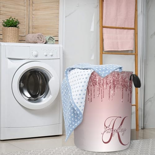 Personalized Glitter Name Laundry Hamper
