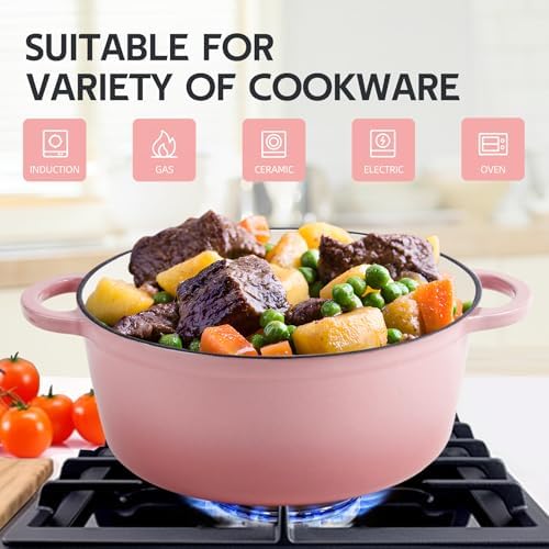 3 QT Enameled Cast Iron Dutch Oven