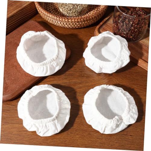 4pc Eco-Friendly Cotton Jar Lids Cook Serve Kitchen Essential