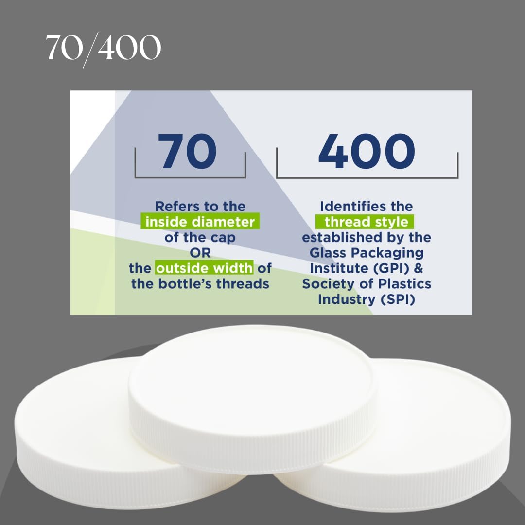 Secure Storage Jar Lids White 3-Pack