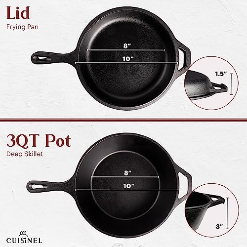 Cast Iron All-in-One Pan with Lid