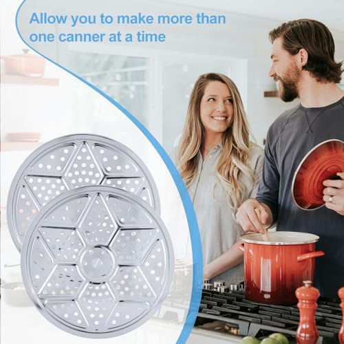 2Pcs Premium Stainless Steel Pressure Canner Rack