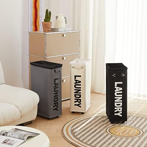 4-Wheeled Rollable Storage Basket for Laundries