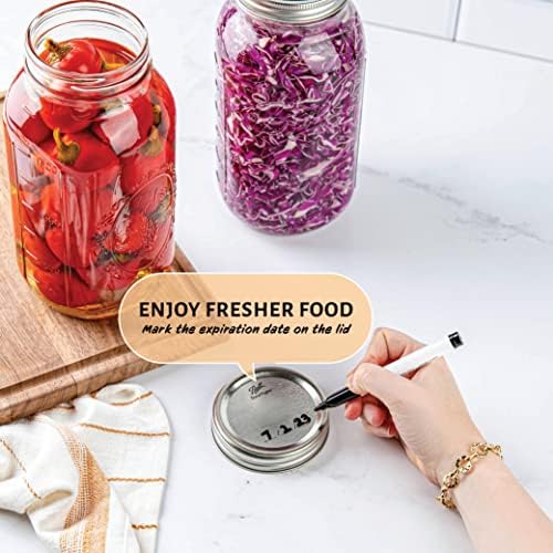 KITCHENTOOLZ Wide Mouth Mason Jars Set of 2