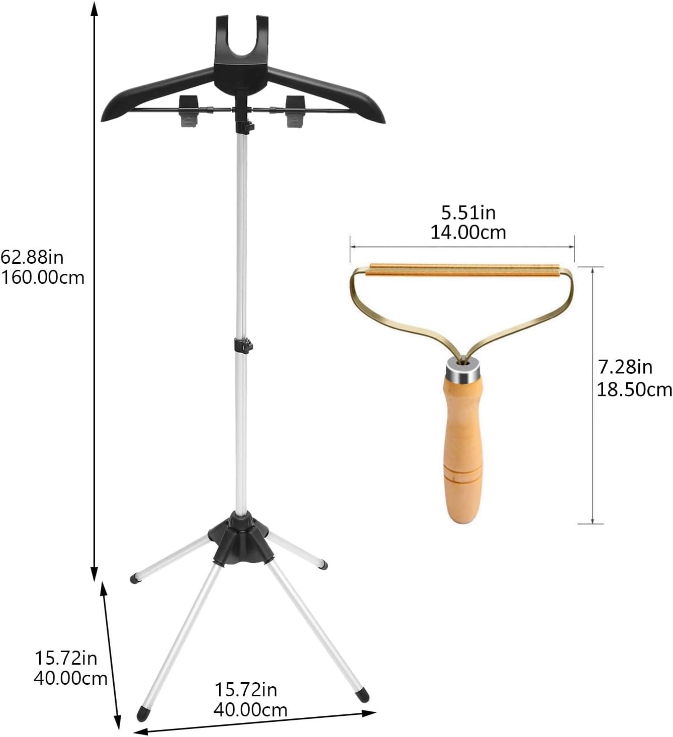 Generic Foldable Collapsible garment hanger bracket adjustable height made of durable materials