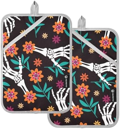 Halloween Trick or Treat Hand Potholders
