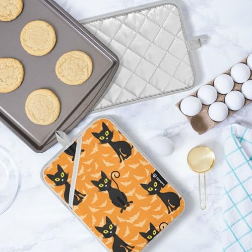 Halloween Cat Potholders Set of 2