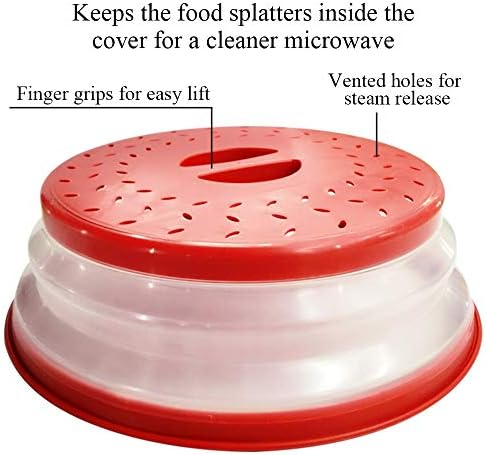 BPA-Free Microwave Plate Cover with Steam Vent for Fruit More