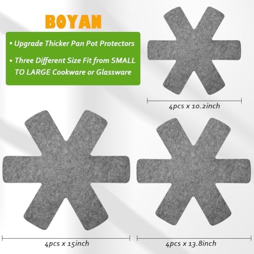 Boylan Pot and Pan Protector Set