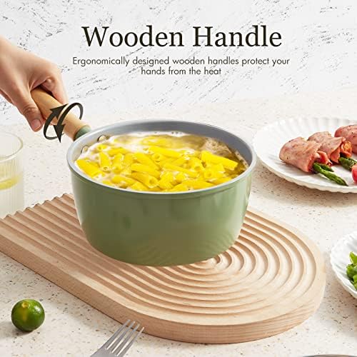 Perfect Small Saucepan 2 Quarts Nonstick Easy Clean