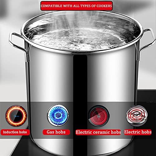 Ergonomic Stainless Steel Stock Pot