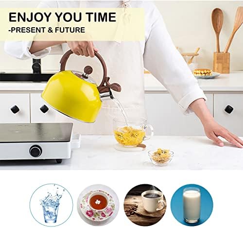 Livefunni Whistling Stove-Top Tea Kettle 25L