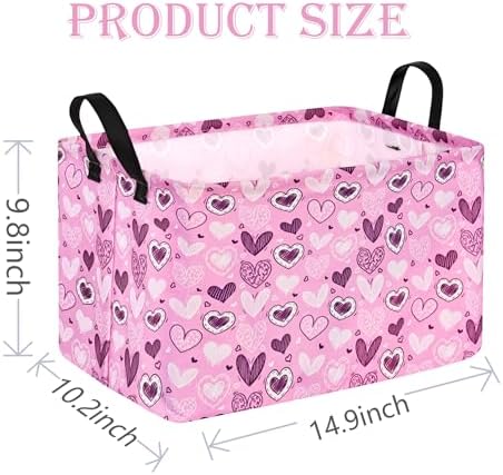 Valentine Pink Storage Basket for Kids Room
