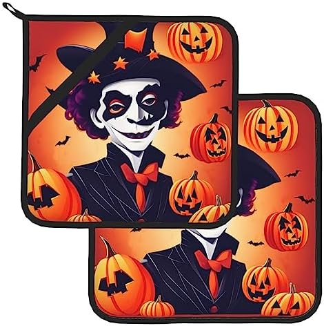 Happy Halloween Heat-Resistant Potholders Set
