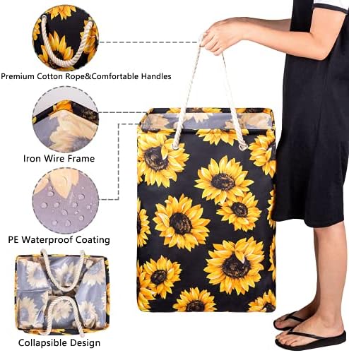 Funnewban Sunflowers Laundry Hamper