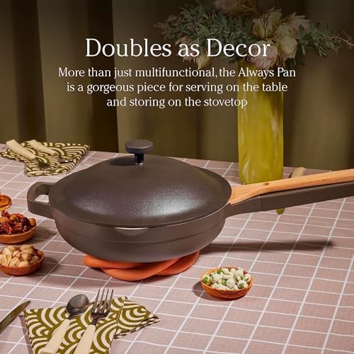 Our Place Always Pan - Large 125-Inch Capacity Nonstick Toxin-Free Ceramic Cookware