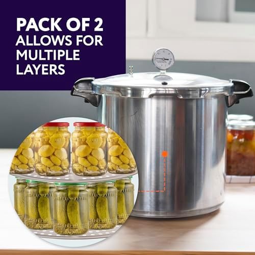 Precise 2-Pack Stainless Steel Pressure Canner Rack
