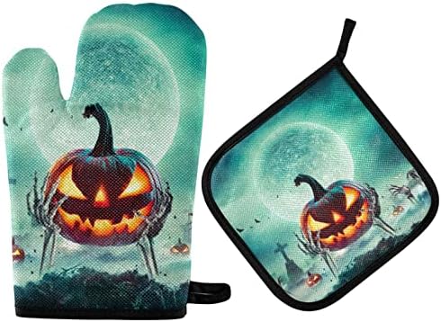 Trick or Treat Halloween Oven Mitts Set