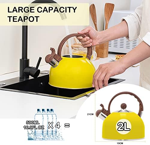 Livefunni Whistling Stove-Top Tea Kettle 25L