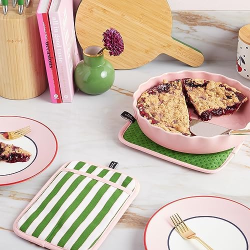 Kate Spade New York Botanical Stripe Pot Holder Set