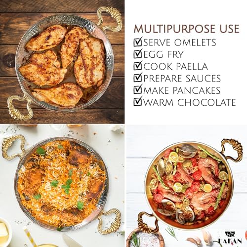 Sturdy Copper Omelet Pan