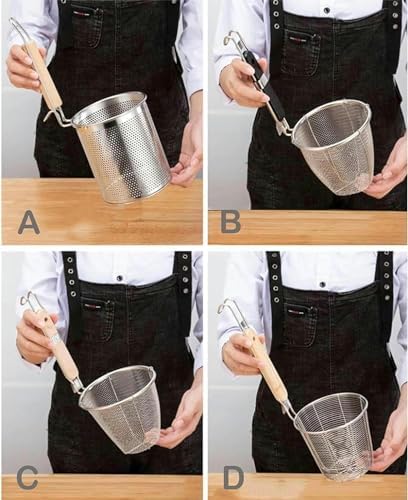 Stainless Steel Stockpot with Colander Induction Compatible