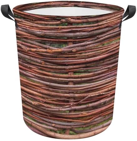 MEIKKOWoven Branches Fence Storage Basket
