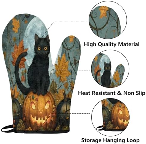 Halloween Treats Tropical Life Black Cat 4-Piece Set