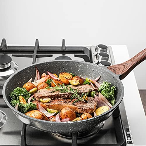 Safe Nonstick Granite Frying Pans Set