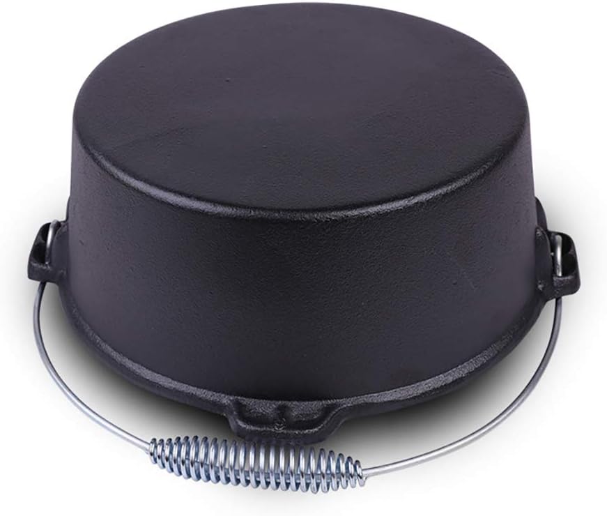 25CM Black Cast Iron Saucepan for Gas Stove