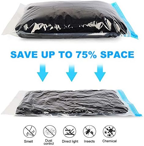 ALMING Compression Bags 10 Pack - Space Saver for Travel Home Storage