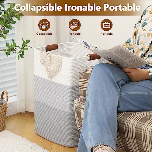 96L Extra Large Laundry Hamper Basket with Handles