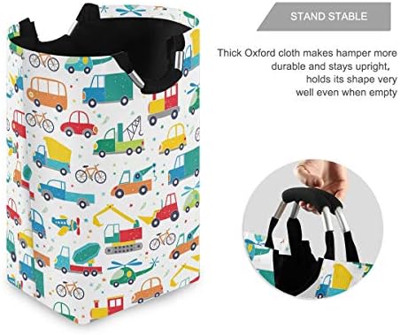 MOYYO Cute Transport Pattern Cars Laundry Basket
