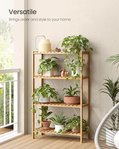 4 Tier Bamboo Storage Rack