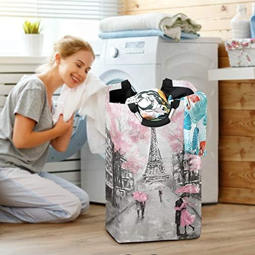 Stylish Eiffel Tower Laundry Hamper Basket