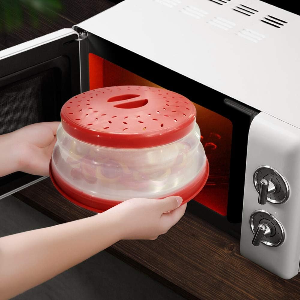 BPA-Free Microwave Plate Cover with Steam Vent for Fruit More