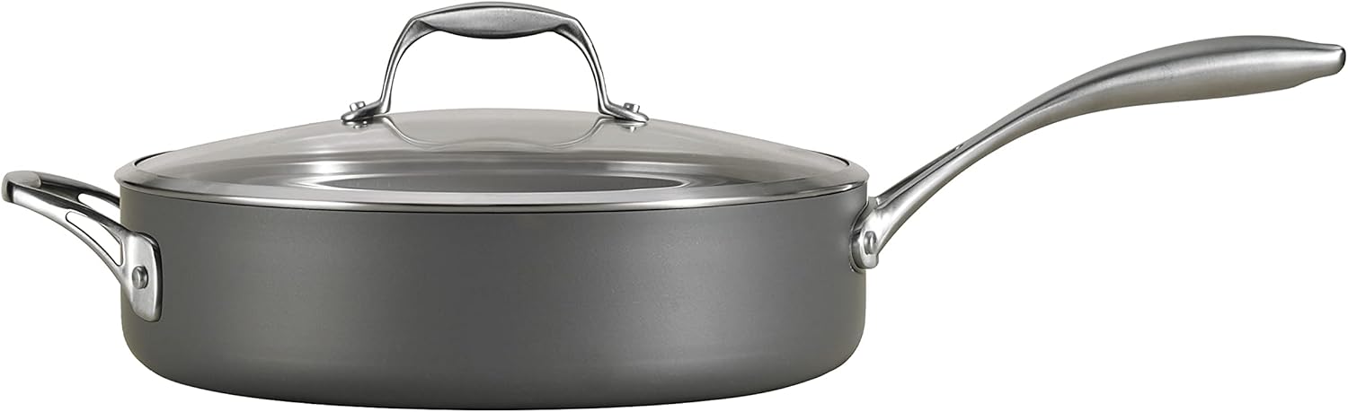 Tramontina 55 qt Covered Deep Saut Pan Hard Anodized