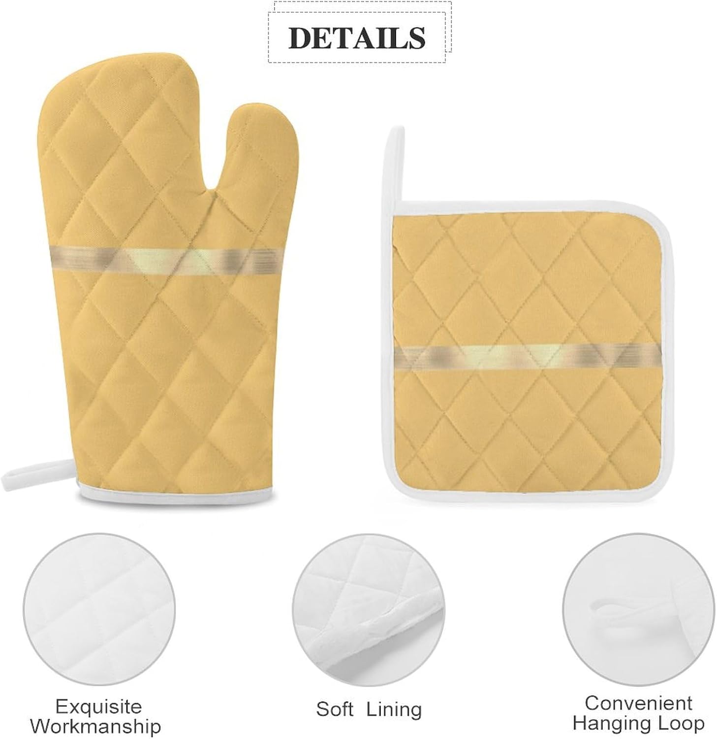 Curdesi Oven Mitts Pot Holders Set Heat-Resistant Durable Kitchen Essentials