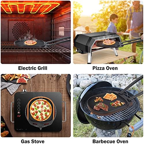 MixRBBQ Cast Iron Grizzler Pan with Silicone Mat and Handles