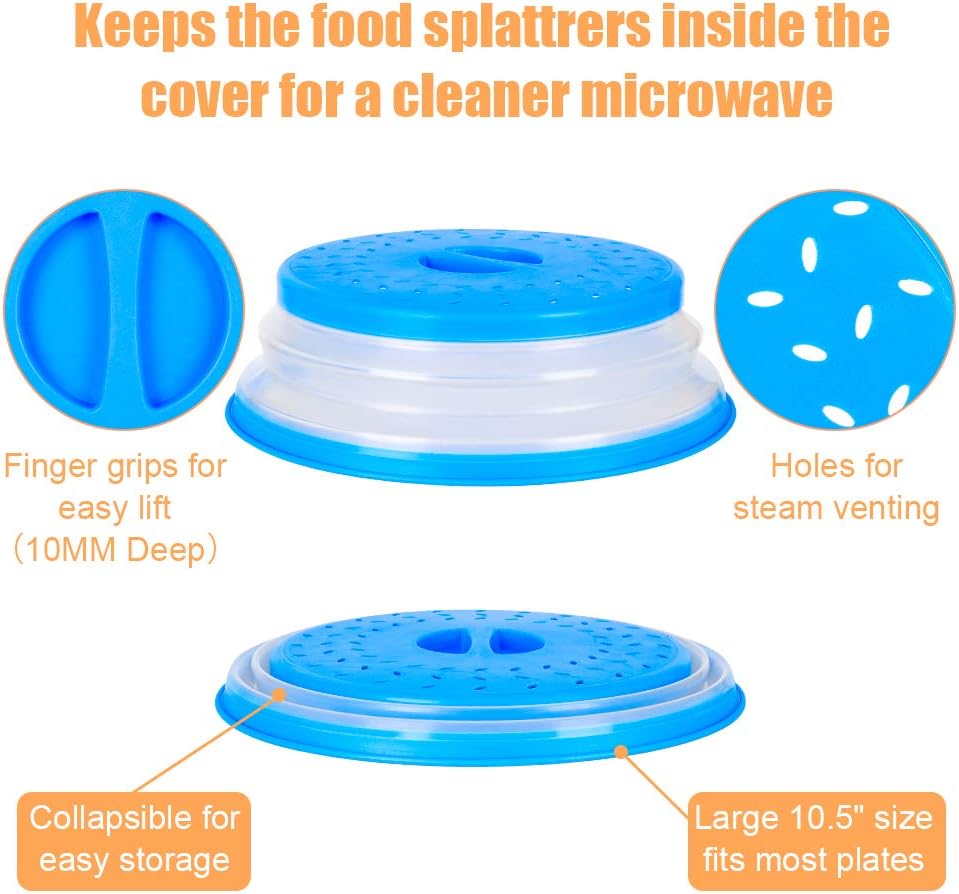 Easy Collapsible Microwave Cover for Controllable Splatters