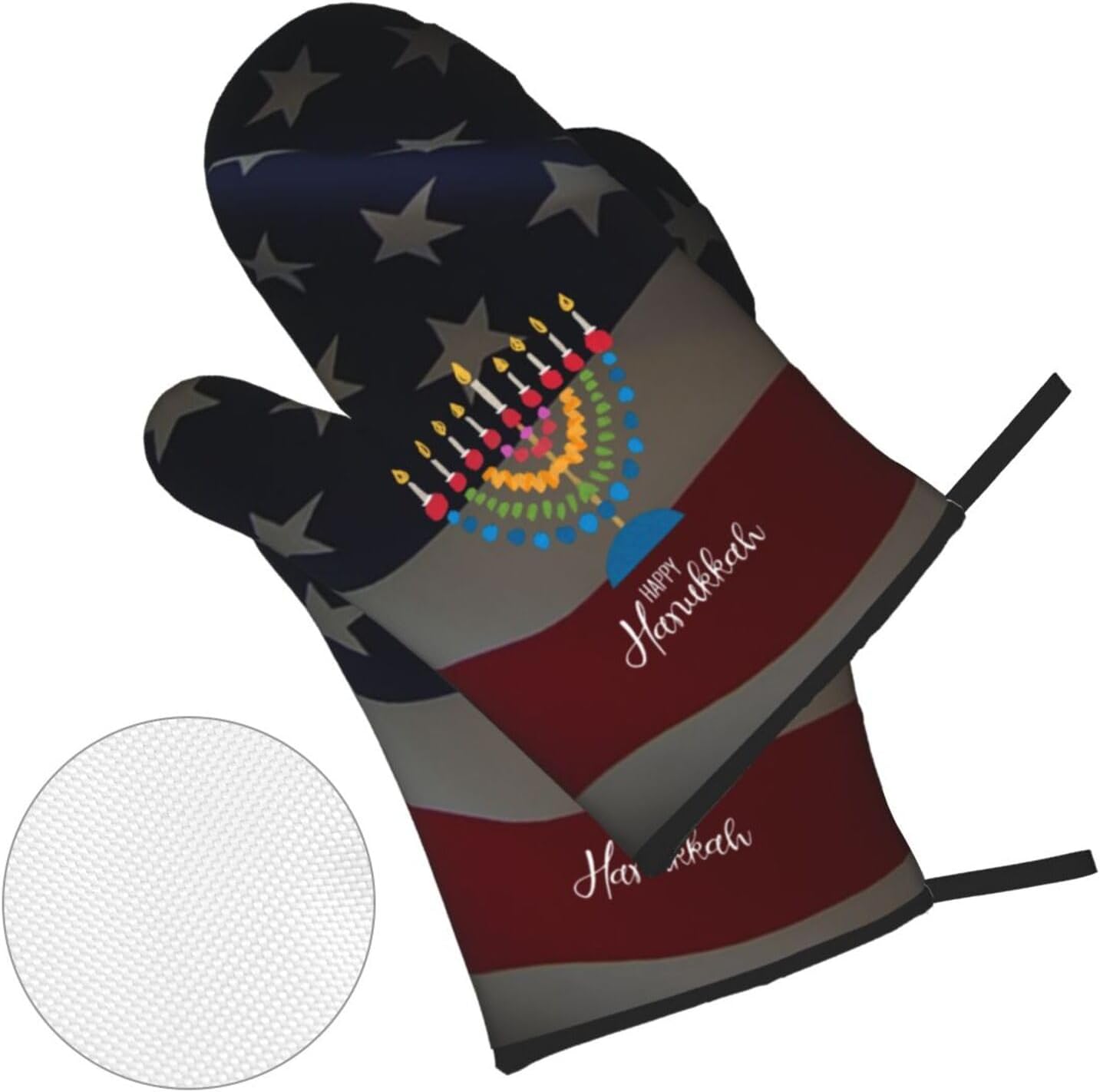 Rqwaaed Premium Heat-Resistant Oven Mitts Set