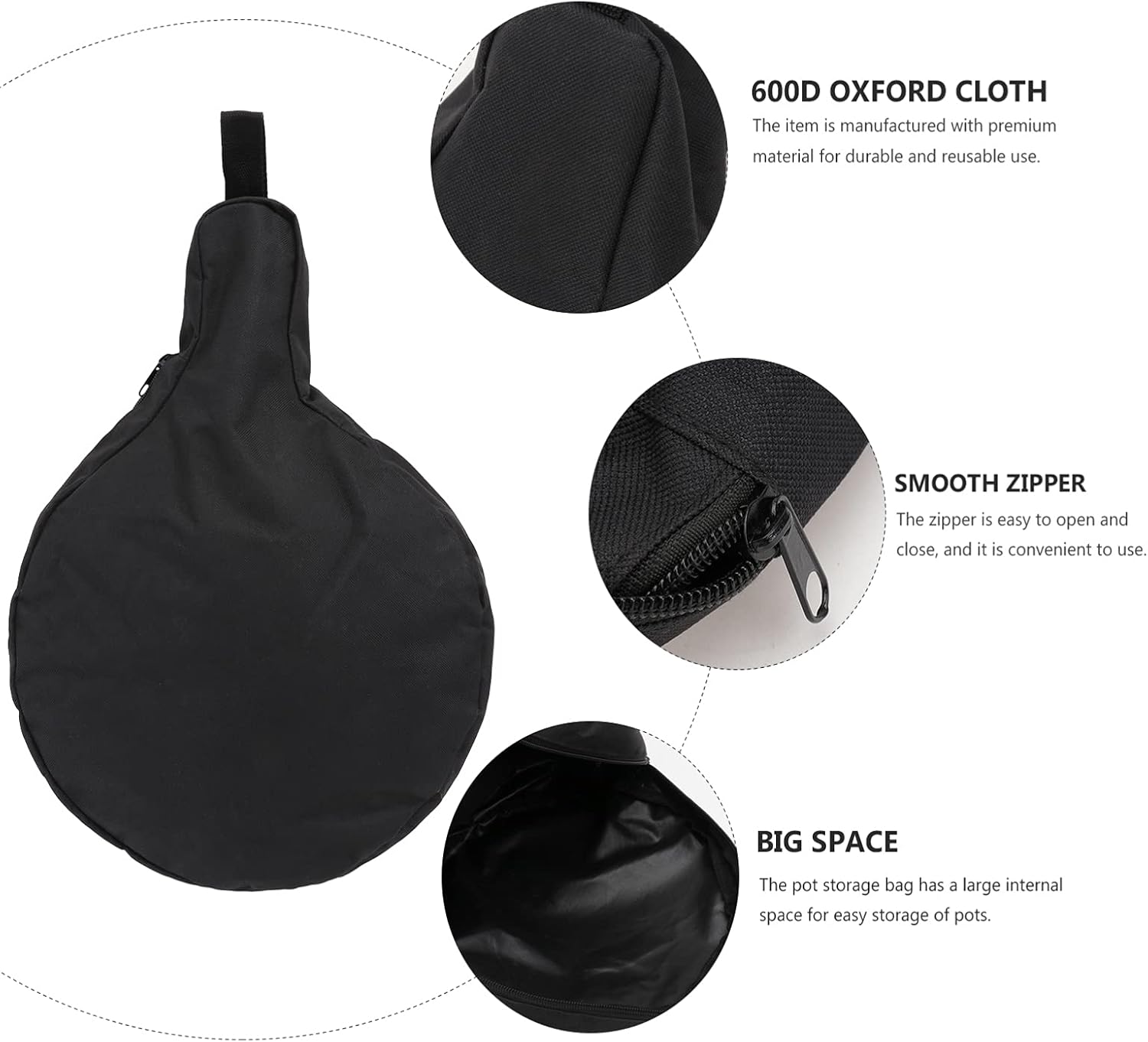 Hemoton Heavy Duty Cast Iron Skillet Bag