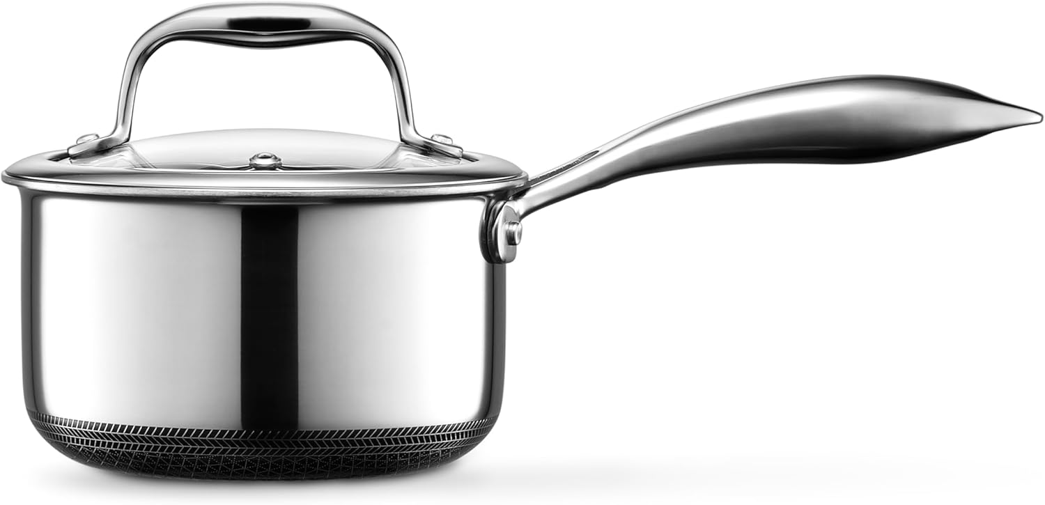 HexClad Hybrid Nonstick 1-Quart Saucepan