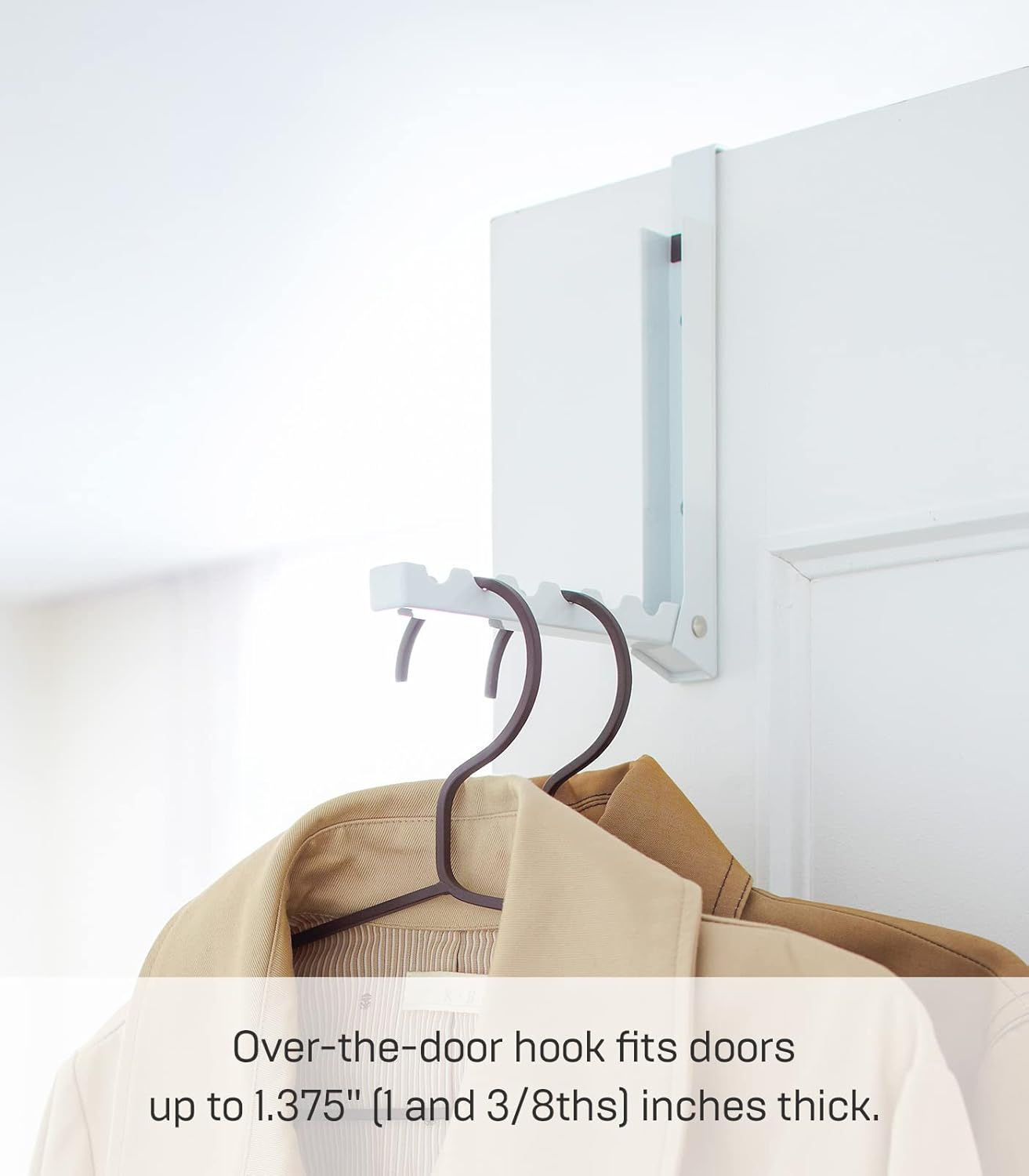 Yamazaki Home 7161 Folding Coat Hook with 6 Ridges
