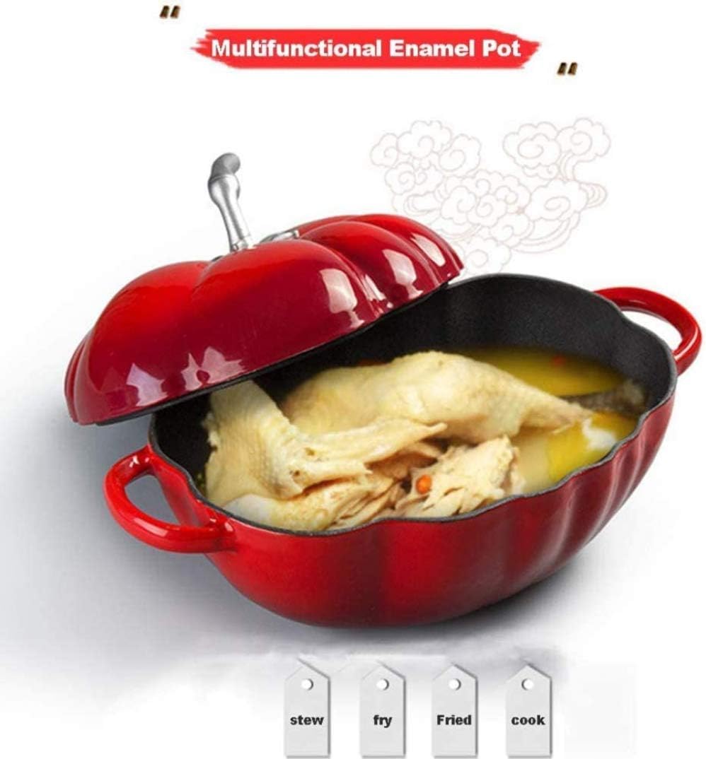 Red Dutch Oven Casserole Pot