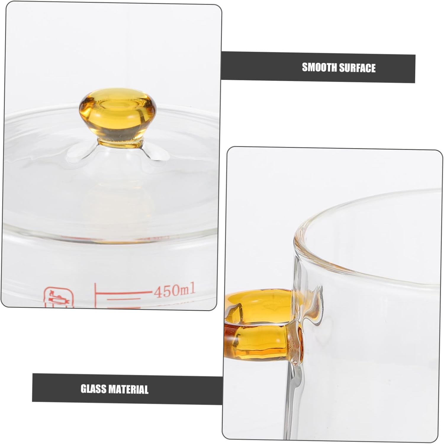 Luxshiny Glass Cooking Pot Steamy Multi-Functional