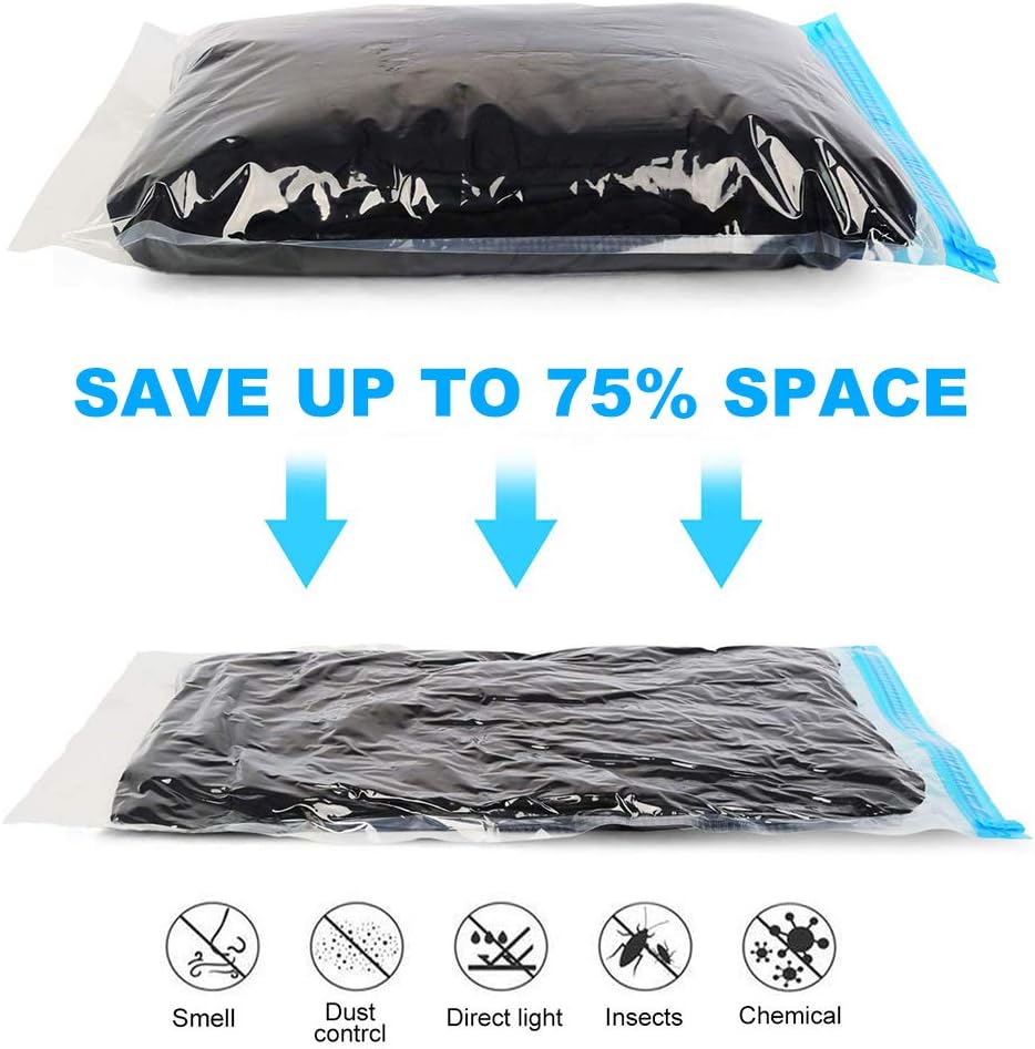 ALMING Compression Bags 10 Pack - Space Saver for Travel Home Storage